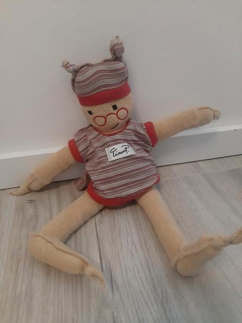 Knuffel Tinus p tinusp pop man jongen bril K8210, Kinderen en Baby's, Speelgoed | Knuffels en Pluche, Zo goed als nieuw, Overige typen