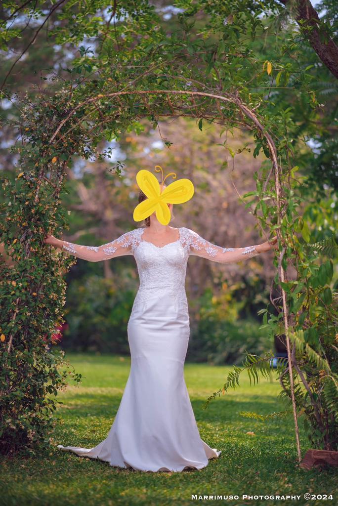 Wed2B Ivoor Trouwjurk Mermaid Maat 34/36, Kleding | Dames, Trouwkleding en Trouwaccessoires, Zo goed als nieuw, Trouwjurk, Wit