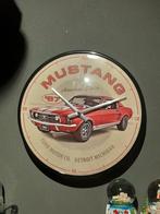 Ford mustang klok, Verzamelen, Merken en Reclamevoorwerpen, Ophalen of Verzenden, Zo goed als nieuw, Reclamebord