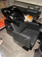Kappers wasunit met zwarte wasbak en comfortabele stoel, Zonder afspraak, Permanenten