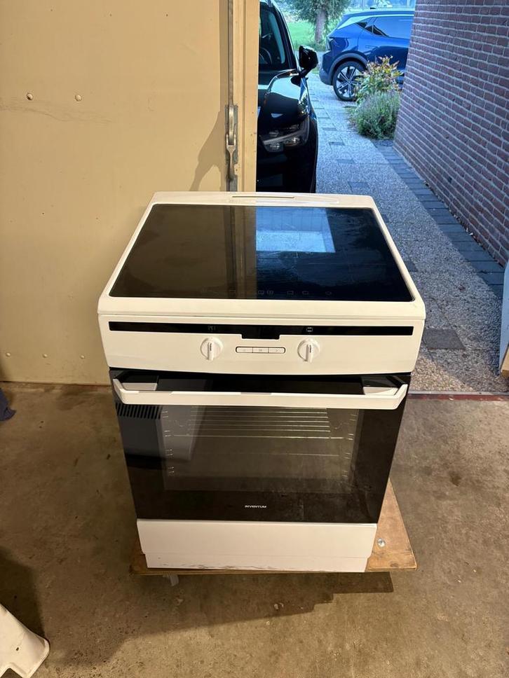 Inventum VFI6042WIT inductiefornuis, Witgoed en Apparatuur, Fornuizen, Zo goed als nieuw, Vrijstaand, Inductie, 4 kookzones, 85 tot 90 cm