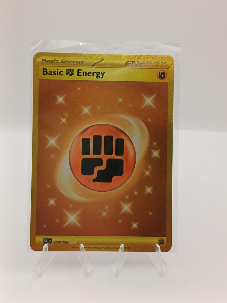 Basic fighting energy #258 (Scarlet and Violet) - Near Mint, Ophalen of Verzenden, Zo goed als nieuw, Losse kaart, Foil