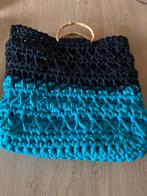 Handgemaakte blauw/zwarte tas, Ophalen, Zo goed als nieuw, Blauw, Handtas