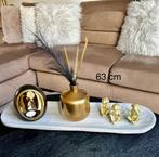 Complete set dienblad met gouden vaas en decoratie, Huis en Inrichting, Woonaccessoires | Dienbladen, Ophalen of Verzenden, Nieuw
