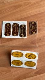 Vintage etiketten uit jaren  ‘80 voor kruidenpotjes, Ophalen of Verzenden