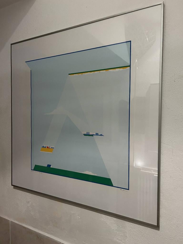 Kunstwerk (zeefdruk)van de Groningse kunstenaar Han Jansen, Antiek en Kunst, Kunst | Litho's en Zeefdrukken, Ophalen of Verzenden