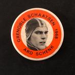 Button Grenoble 1968 Schaatsen Ard Schenk, Ophalen of Verzenden, Gebruikt, Sport, Button