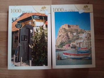 Twee Legpuzzels van 1000 stukjes beschikbaar voor biedingen