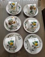 Villeroy en boch botanica koffie kopjes en schotels, Antiek en Kunst, Antiek | Servies compleet, Ophalen of Verzenden