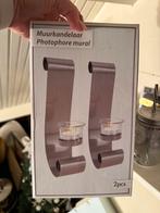 Kaarshouder muur kandelaar, Huis en Inrichting, Woonaccessoires | Kandelaars en Kaarsen, Ophalen of Verzenden, Metaal