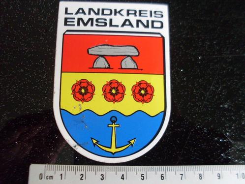 sticker landkreis emsland logo embleem anker hunnebed, Verzamelen, Stickers, Zo goed als nieuw, Overige typen, Verzenden