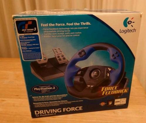 DRIVING FORCE; Logitech Driving Force Stuur + Pedalen. Zgan!, Spelcomputers en Games, Spelcomputers | Sony PlayStation Consoles | Accessoires