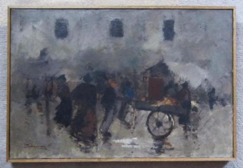 =Jan Rijlaarsdam 1911-2007=WATERLOOPLEIN (?) in Amsterdam=, Antiek en Kunst, Kunst | Schilderijen | Klassiek, Ophalen