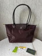 Nieuw Donker Bruine Longchamp Tas Le Pliage, Ophalen of Verzenden, Nieuw, Bruin, Schoudertasje