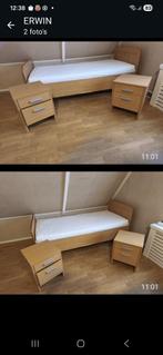 1 persoons eiken bed, Ophalen, Gebruikt, Eenpersoons