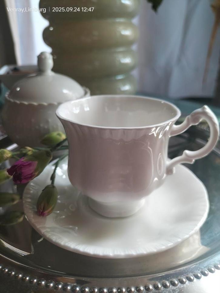 Paragon Fine Bone China theekop en schotel – tweedehands, Antiek en Kunst, Antiek | Servies los, Ophalen