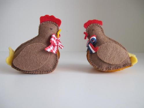 Kippen van wolvilt voor Pasen., Hobby en Vrije tijd, Knutselen, Nieuw, Knutselwerk, Verzenden