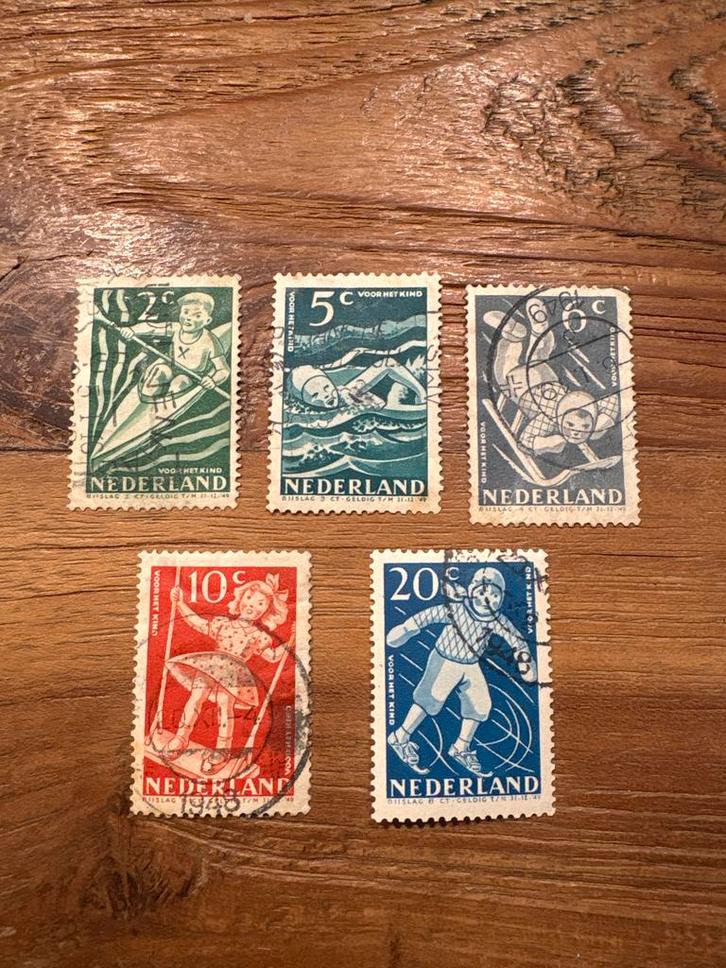 Nederland 1948 Kinderzegels Gestempeld, Postzegels en Munten, Postzegels | Nederland, Gestempeld, Na 1940, Verzenden