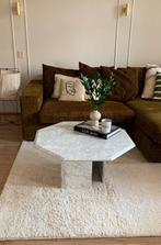 Mooie vintage carrara marmeren tafel, Ophalen, Zo goed als nieuw, Rechthoekig, 50 tot 100 cm