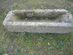 oude franse hardstenen voederbak,bloembak,plantenbak, Ophalen, Gebruikt