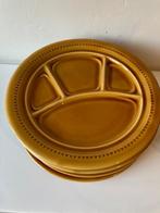 Vintage fondue borden diverse kleuren, Ophalen of Verzenden, Zo goed als nieuw, Bord(en), Overige stijlen