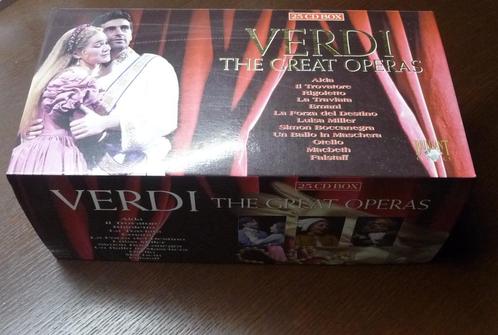 Verdi: The Great Opera's - 25 CD boxset, Cd's en Dvd's, Cd's | Klassiek, Zo goed als nieuw, Opera of Operette, Romantiek, Verzenden