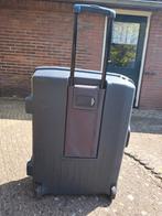 Grijze Ssmsonite koffer reiskoffer met 2 wieltjes, Gebruikt, Hard kunststof, 45 tot 55 cm, 70 cm of meer