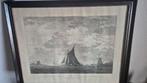 Amsterdam Schepen op het IJ - P. Fouquet, 1783, Antiek en Kunst, Kunst | Etsen en Gravures, Ophalen of Verzenden