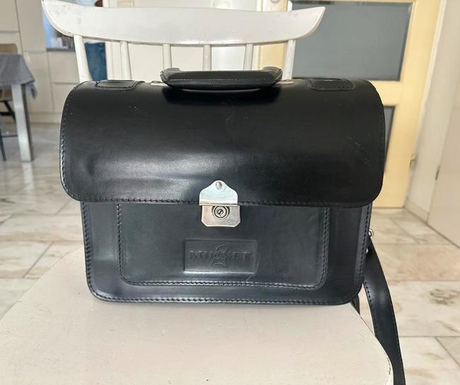 ongebruikt, bedrijfstas Midnet (1994–1999), echt leer, Verzamelen, Spoorwegen en Tramwegen, Nieuw, Bus of Metro, Overige typen