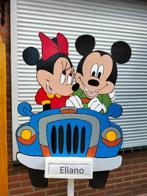 Geboorteborden / Geboortebord Minnie Mouse & Mickey Mouse., Ophalen, Nieuw, Geboortebord
