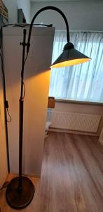 Vintage landelijke staande lamp met groene metalen kap, Ophalen, Gebruikt, Landelijk, Metaal