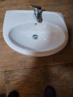 Wastafel met wastafelkraan, Huis en Inrichting, Badkamer | Badkamermeubels, Zo goed als nieuw, Minder dan 100 cm, Wasbak of Wastafel