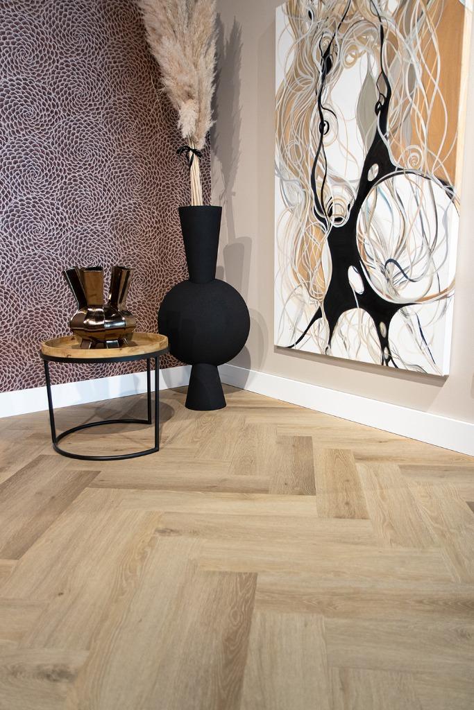 White Friday ACTIE PVC visgraat voor maar €21,95 per m2, Huis en Inrichting, Stoffering | Vloerbedekking, Nieuw, Overige typen