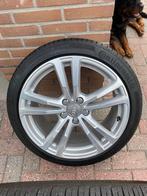 Audi S-line velgen met banden Continental, 18 inch, Gebruikt, Ophalen of Verzenden, Band(en)