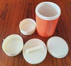te koop: oranje set kampeerservies 2 personen, retro vintage, Ophalen of Verzenden, Gebruikt