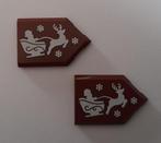 Set partij van 2 NIEUWE lego 2x3 tegels kerstman met slee, Ophalen of Verzenden, Nieuw, Complete set, Lego