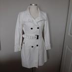 Prachtige roomwitte Mango trenchcoat mt L, Mango, Wit, Maat 42/44 (L), Ophalen of Verzenden