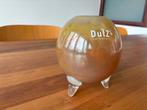 prachtig Dutz! vaasje glas op pootjes, Nieuw, Oranje, Ophalen of Verzenden, Glas