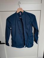 Vingino overhemd blauw maat 134/140, Kinderen en Baby's, Kinderkleding | Maat 134, Overhemd of Blouse, Ophalen of Verzenden, Zo goed als nieuw