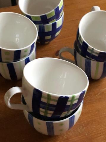 8 soepkommen Blue band beschikbaar voor biedingen