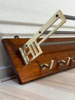 Vintage Art-Deco Bauhaus Retro Kapstok, 80 cm, Wandkapstok, Gebruikt, Ophalen of Verzenden, Minder dan 100 cm