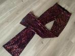 LaDress pailletten flair broek in S, Verzenden, Zo goed als nieuw, Maat 36 (S), LaDress