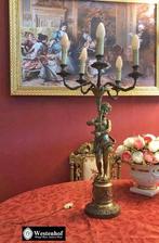 Grote tafellamp / staande lamp antiek barok engel beeld, Ophalen, Gebruikt, Overige materialen, 75 cm of meer