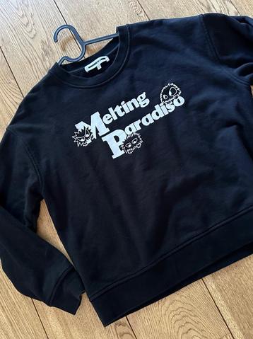 McQ Trui sweater zwart Maat Zwart wit Melting Paradiso coton beschikbaar voor biedingen