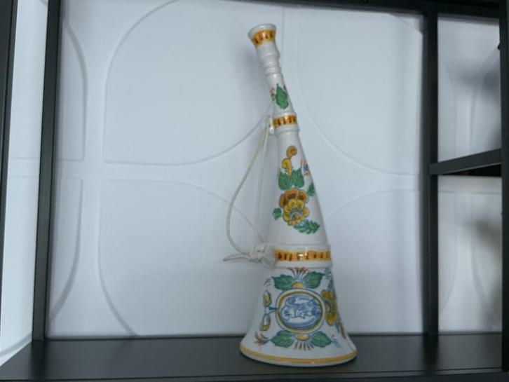 Decoratieve Keramische Toeter met Bloemmotieven en Koord oph, Antiek en Kunst, Antiek | Keramiek en Aardewerk, Ophalen of Verzenden