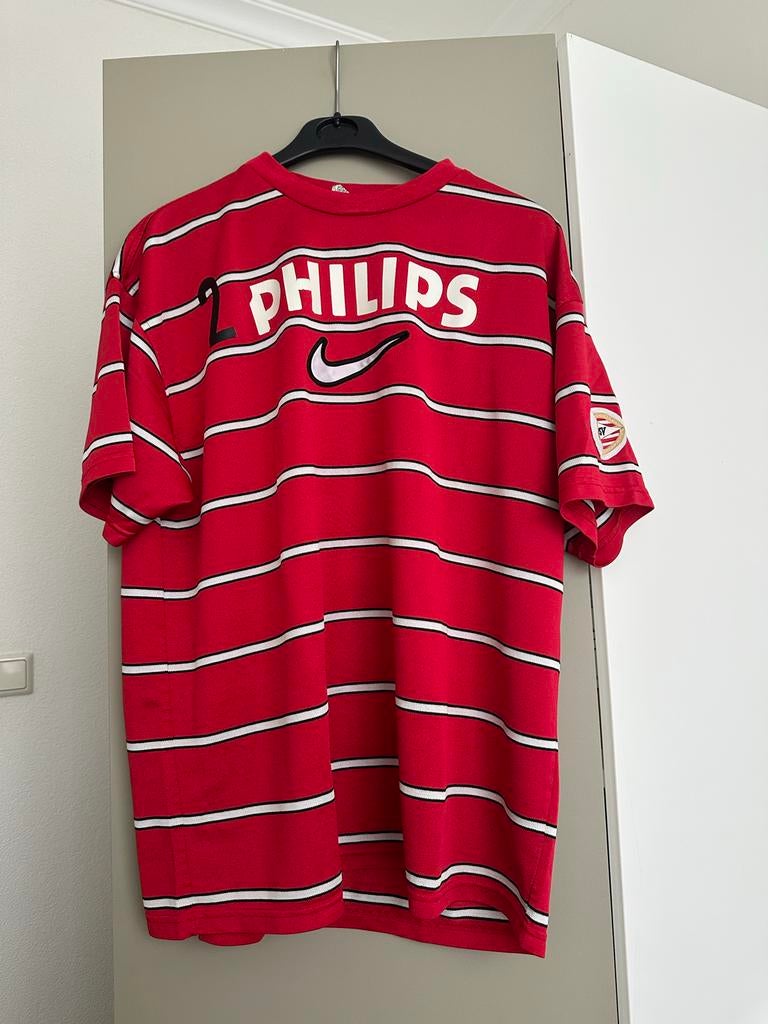 PSV Trainingsshirt jaren 90 - Nummer 2, Kleding | Dames, Sportkleding, Gedragen, Overige typen, Maat 46/48 (XL) of groter, Rood