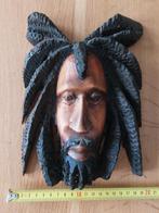 Houten masker Jamaica Rasta hoofd, Ophalen
