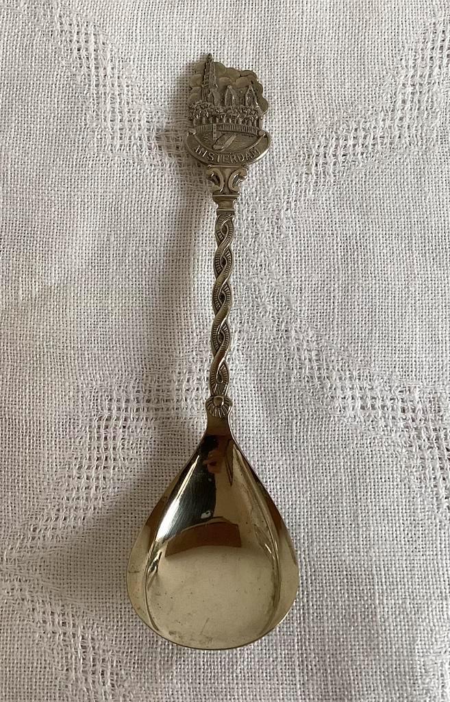 Suikerlepel suikerschep Amsterdam, Antiek en Kunst, Antiek | Bestek, Ophalen of Verzenden