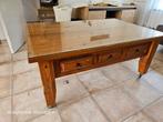 Tafel, Huis en Inrichting, Tafels | Salontafels, Gebruikt, Glas, Minder dan 50 cm, Rechthoekig