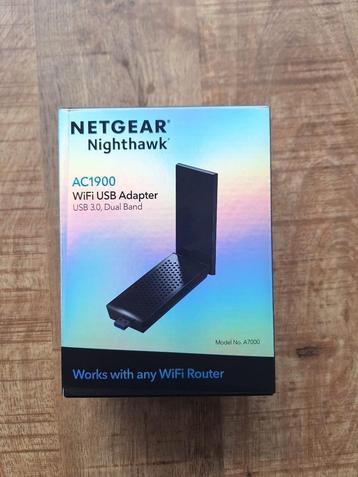 Nighthawk Netgear A7000 Wi-Fi Adapter AC1900 +Dockingstation beschikbaar voor biedingen
